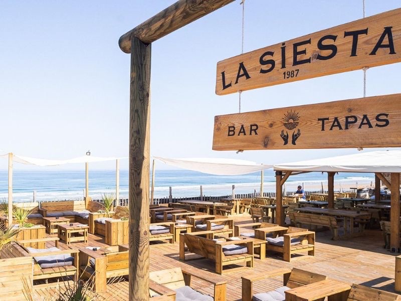 L'entrée de La Siesta sur la Plage Nord à Biscarrosse