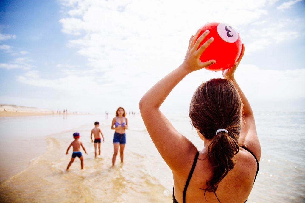 jeux de plage à Biscarrosse