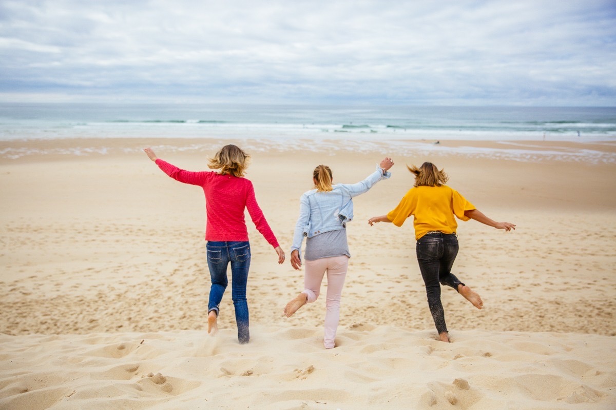 balade sur la plage de Biscarrosse