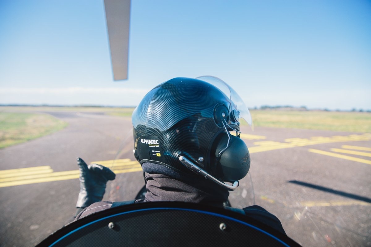 Baptême de l'air en autogire à Biscarrosse