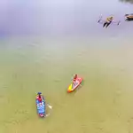 Paddle sur le lac de sanguinet