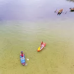 Paddle sur le lac de sanguinet