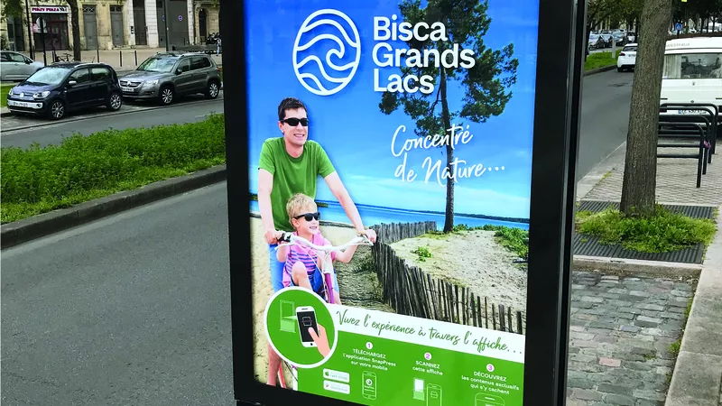 Campagne d'affichage Bisca Grands Lacs Campagne d'affichage Bisca Grands Lacs à Bordeaux