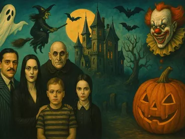 La famille Addams sous la lune
