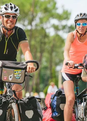 Balade vélo sur les pistes cyclables de Parentis