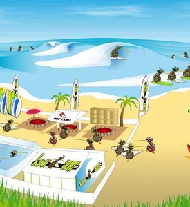 Club de plage kiwi surf