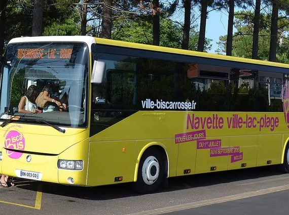 Les transports en commun à Biscarrosse