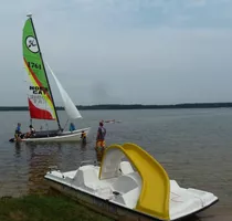 pédalo + catamaran hobie cat 16