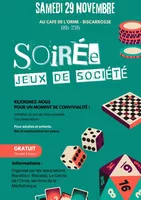 Affiche Soirée Jeux de Société Moderne Illustré Coloré (2)